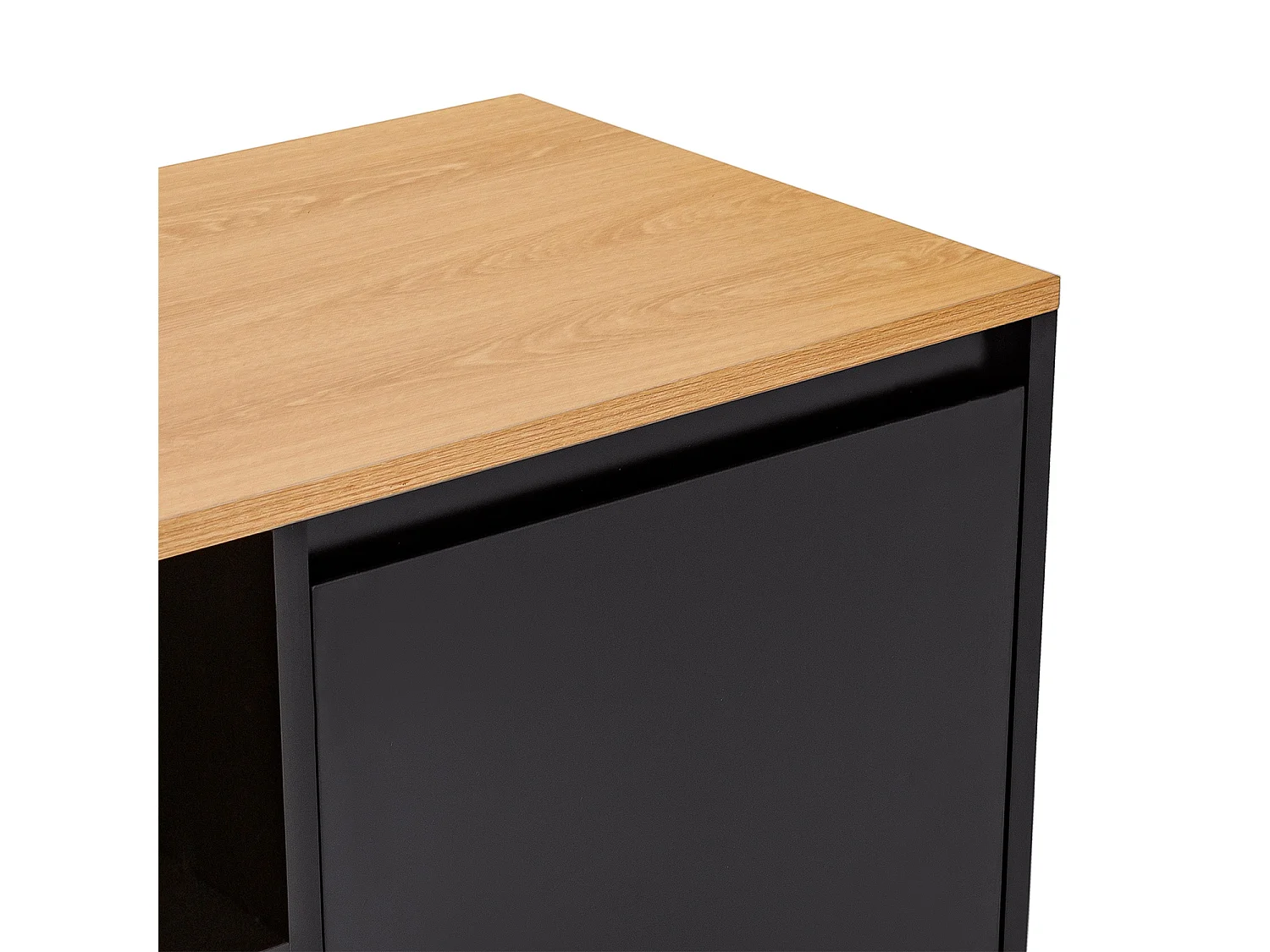 Mueble Tv Desi 2 puertas color Negro