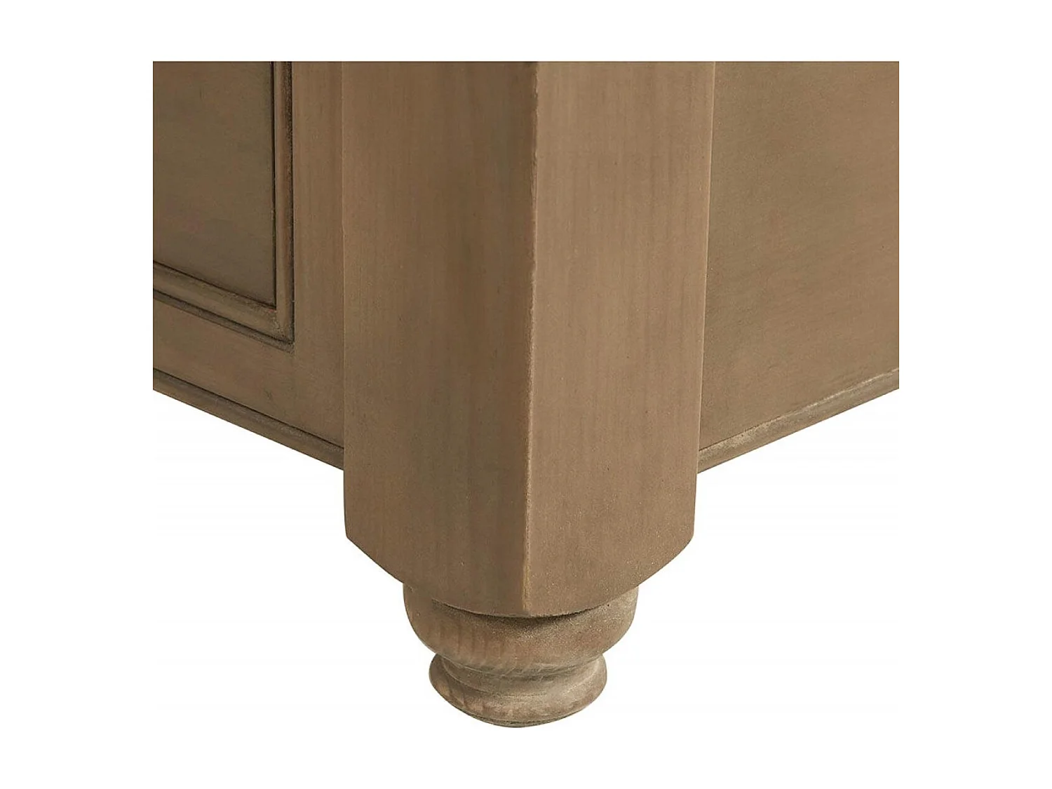 Table basse carrée plateau en verre Bois Beige - Natural Interior's