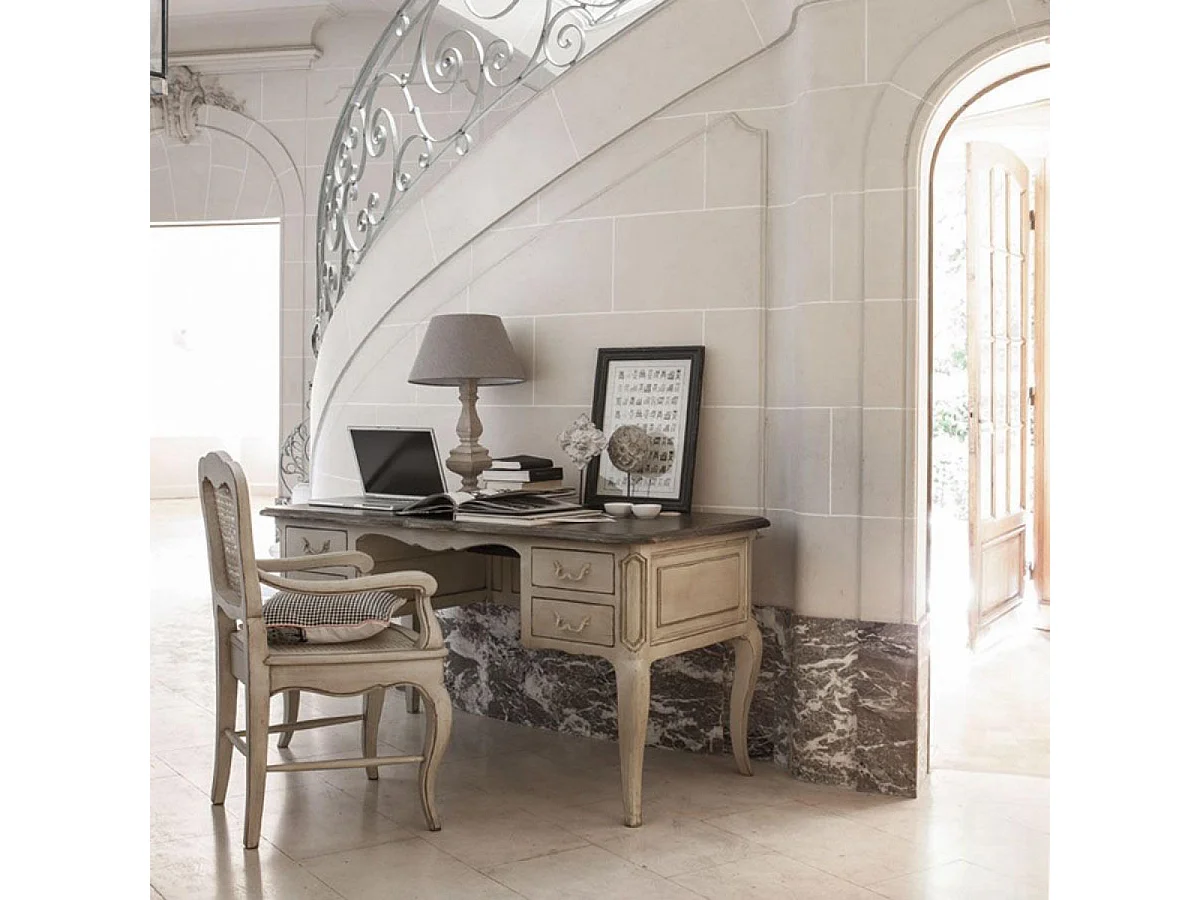 Bureau 4 tiroirs Bois Beige - Château Interior's