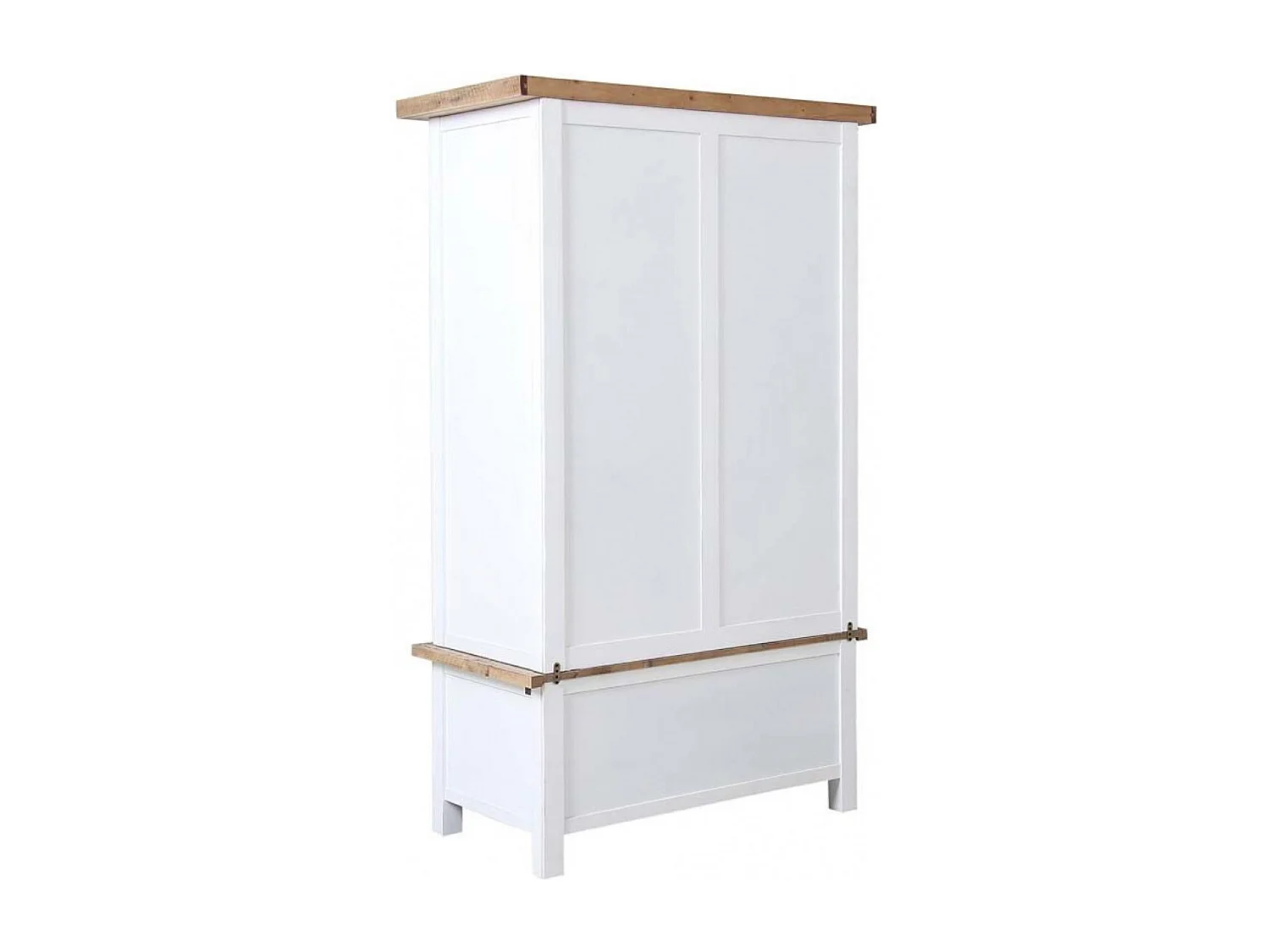 Armoire 2 portes Bois Blanc - Rivages Interior's