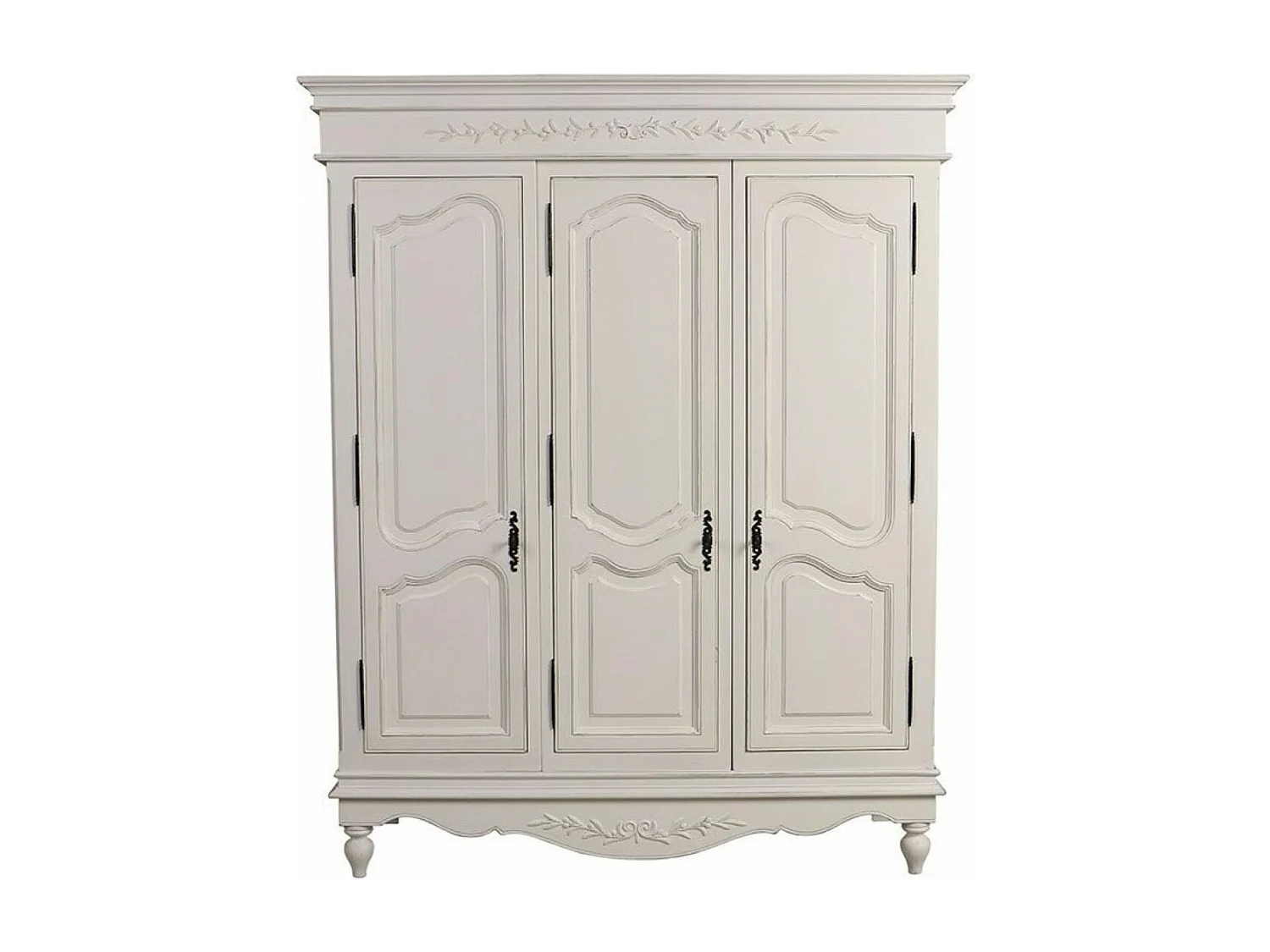 Armoire 3 portes MDF Blanc - Romance Interior's