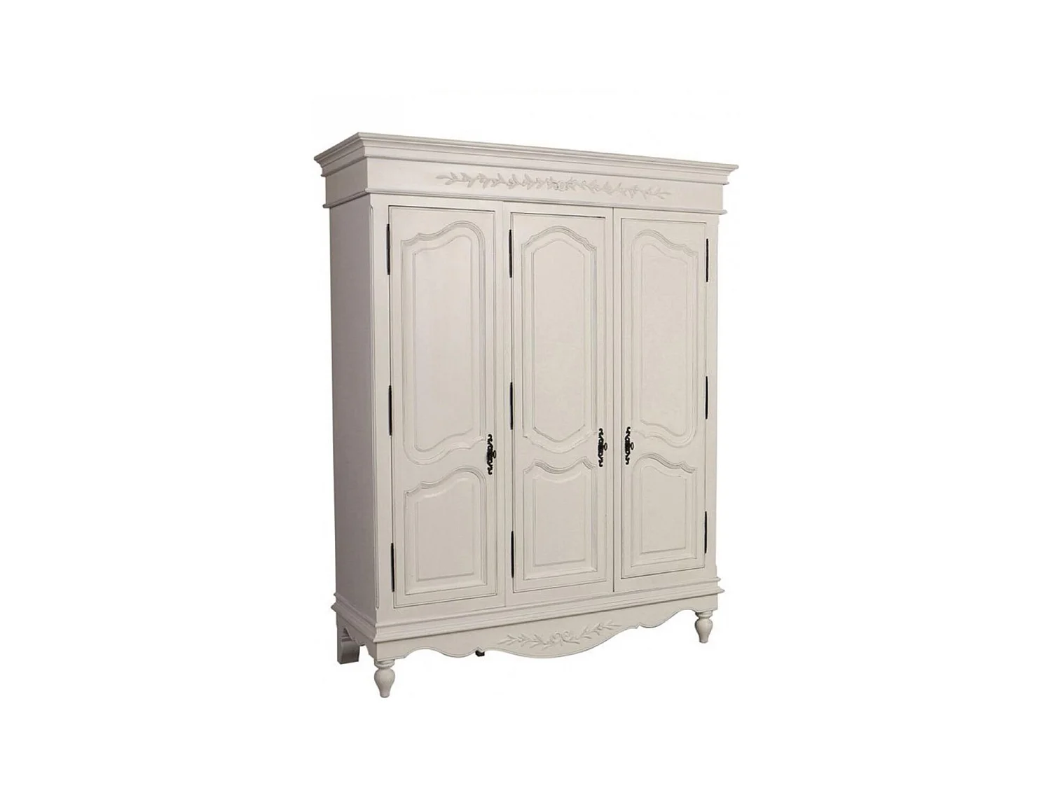 Armoire 3 portes MDF Blanc - Romance Interior's