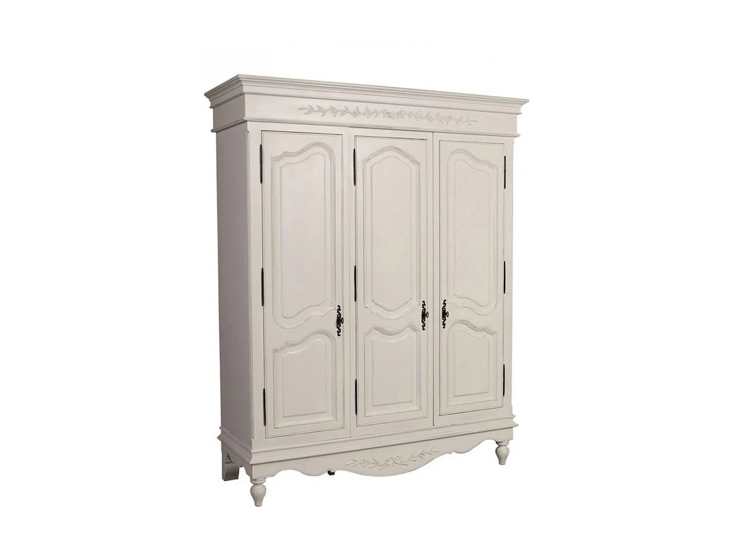 Armoire 3 portes MDF Blanc - Romance Interior's