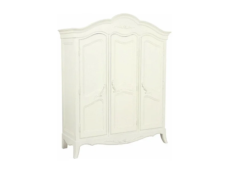 Armoire 3 portes MDF Blanc - Lubéron Interior's