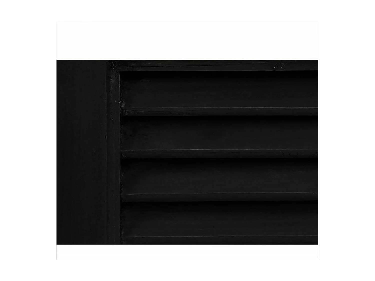 Armoire 2 portes penderie Bois Noir - Vénitiennes Interior's