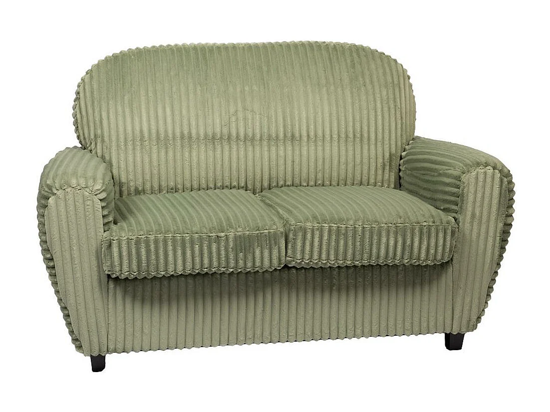 Canapé club velours vert