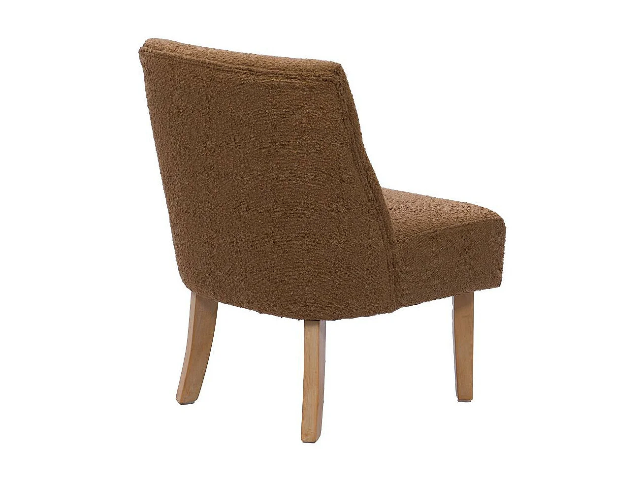 Fauteuil Dag bouclette marron (lot de 2)