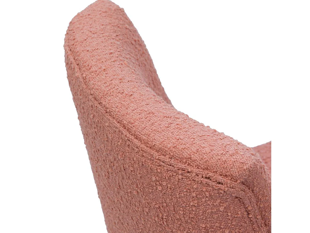 Fauteuil Dag bouclette rose (lot de 2)