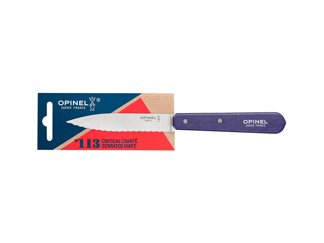 Couteau cranté N°113 Violet Paysage