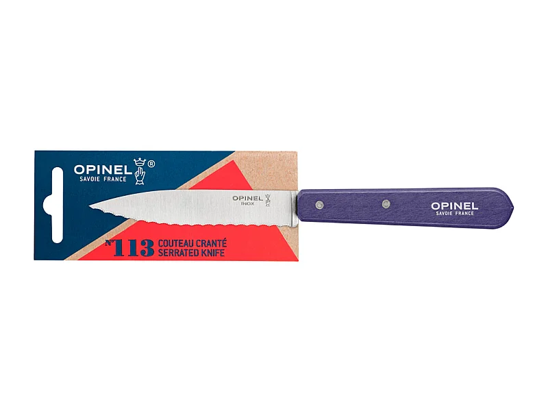 Couteau cranté N°113 Violet Paysage