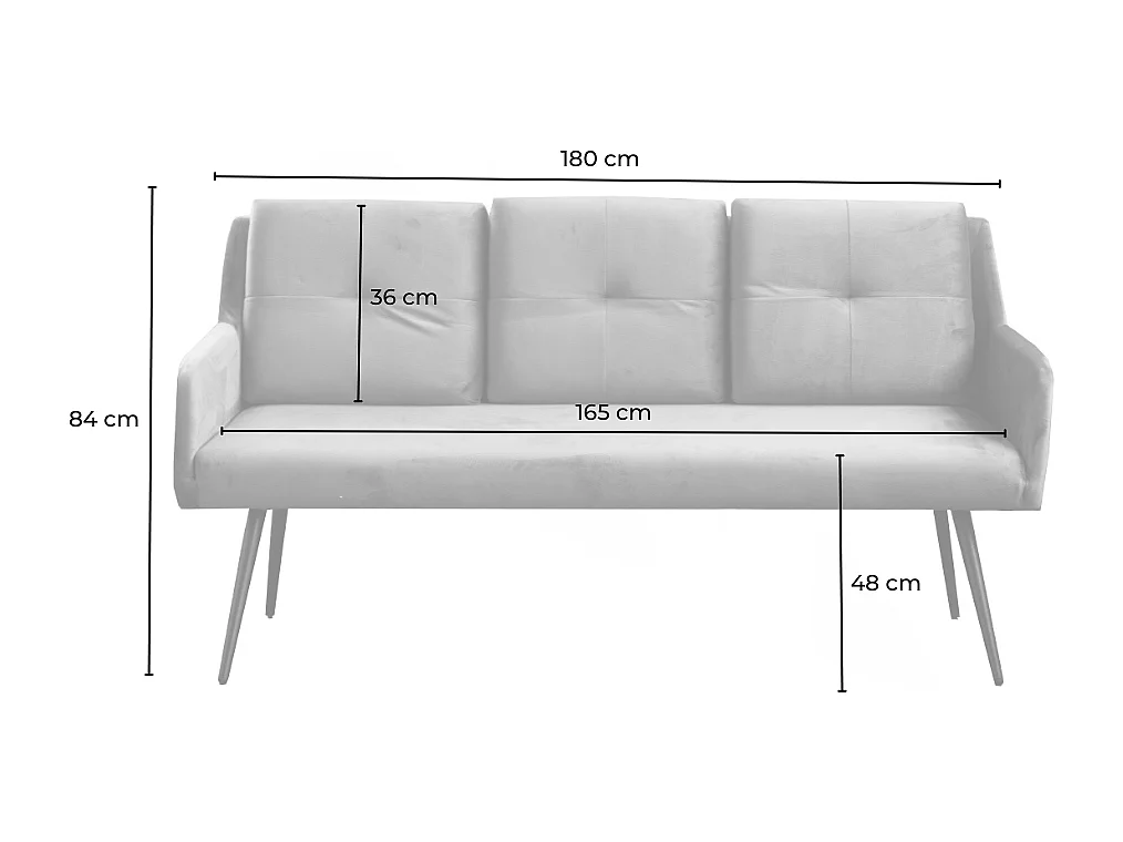Banc - Vert Velours - PIRI