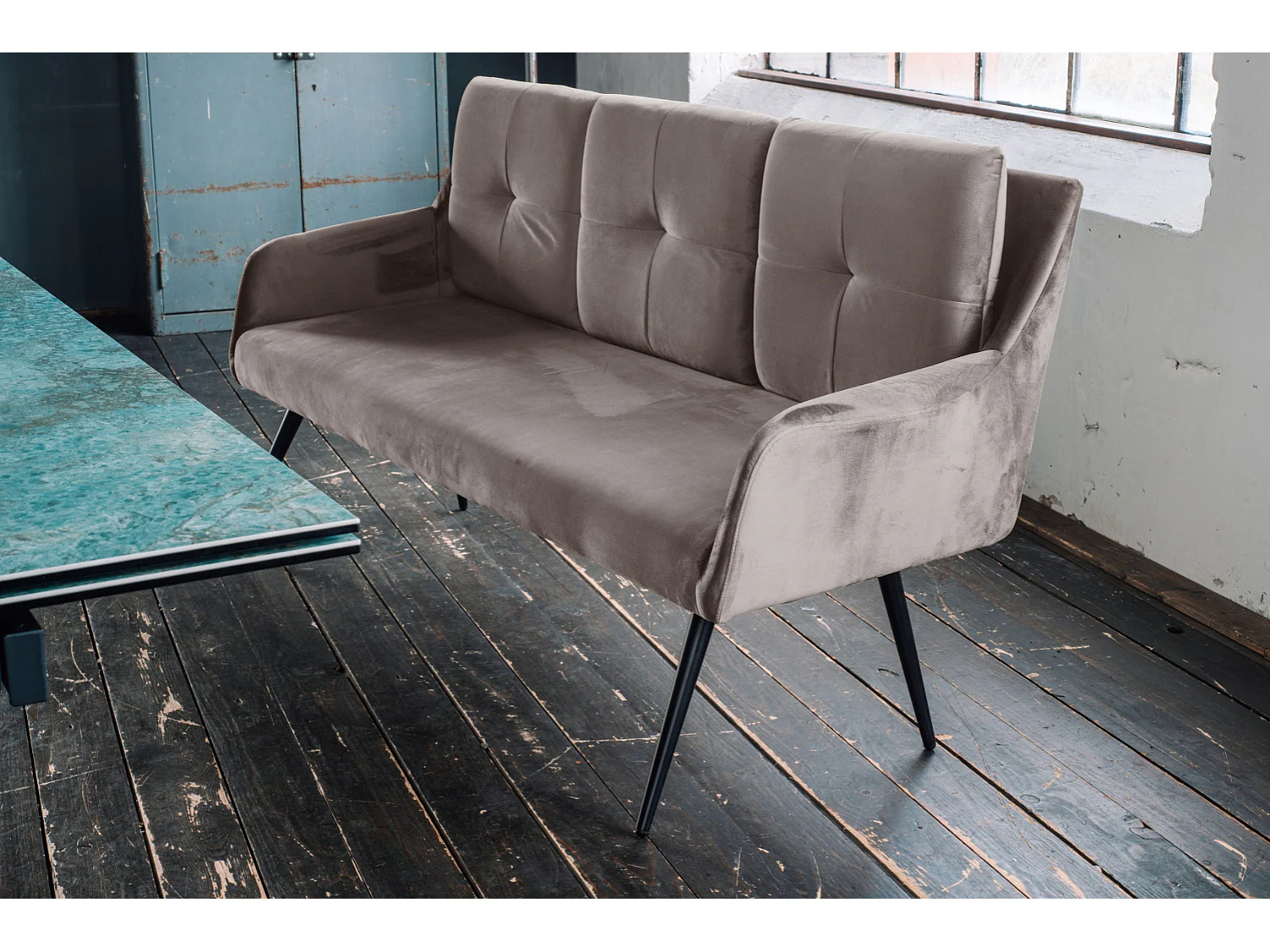 Esszimmerbank - Taupe Velvet - PIRI