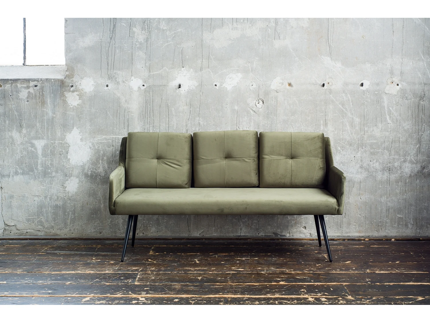 Banco - verde oscuro terciopelo - PIRI