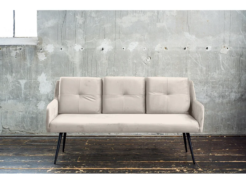 Esszimmerbank - Cremeweiß Velvet - PIRI