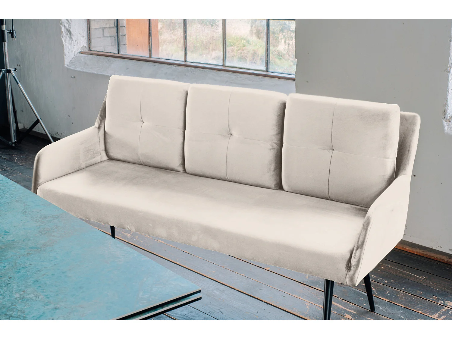 Esszimmerbank - Cremeweiß Velvet - PIRI