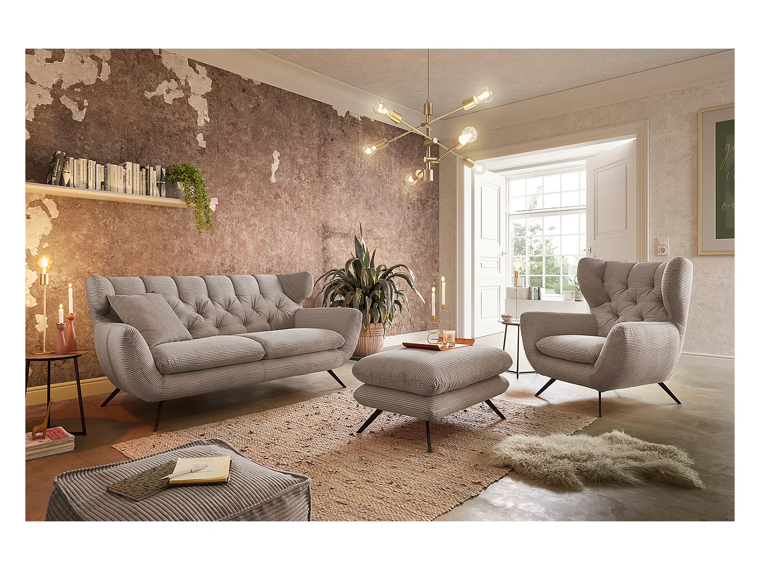 Sitzgruppe - Taupe  - CHARME