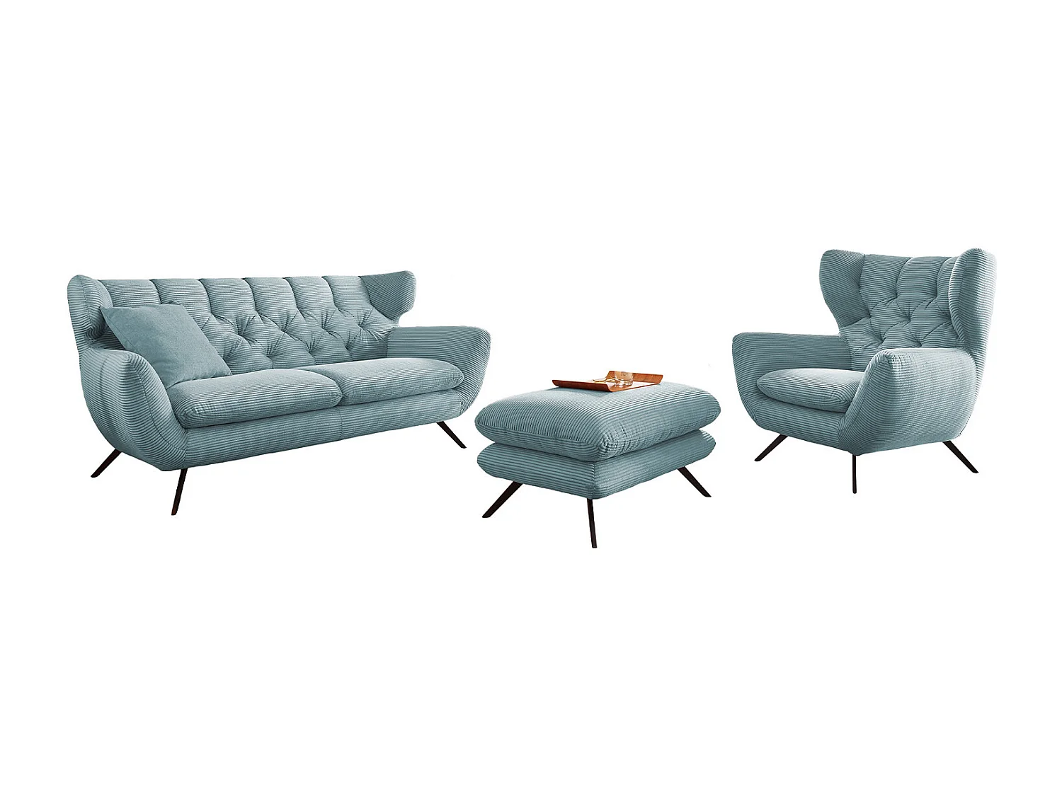Sitzgruppe - Hellblau  - CHARME