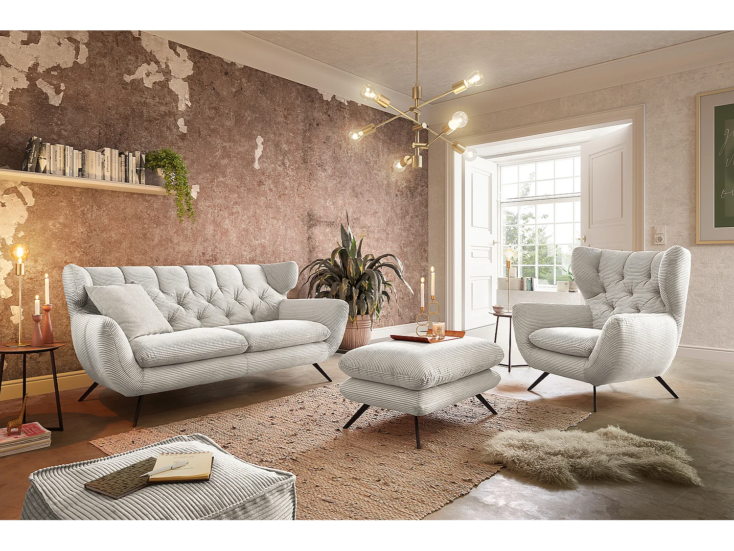 conjunto - blanco crema  - CHARME