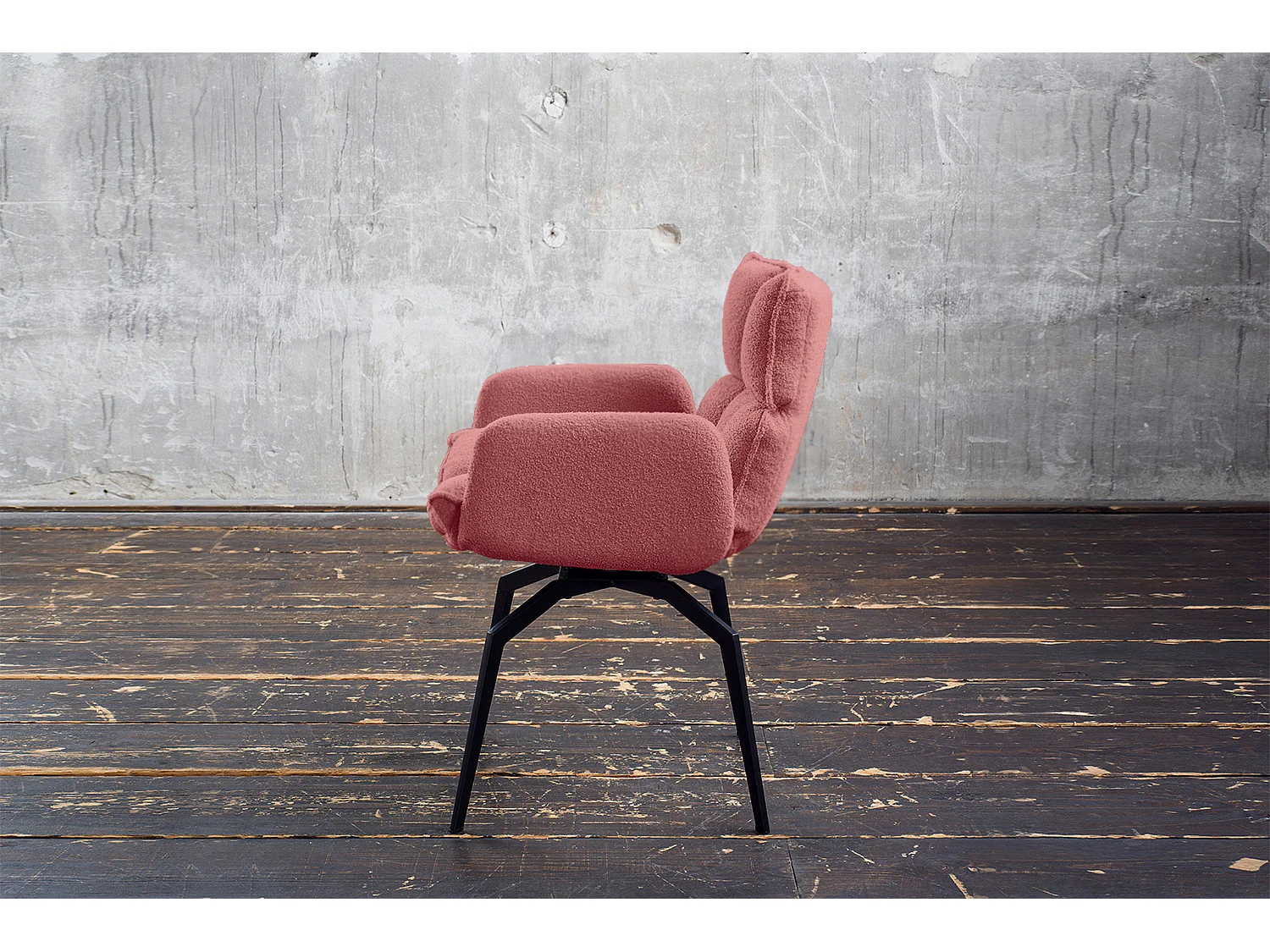 Silla - Rosa tela tejida - BARO