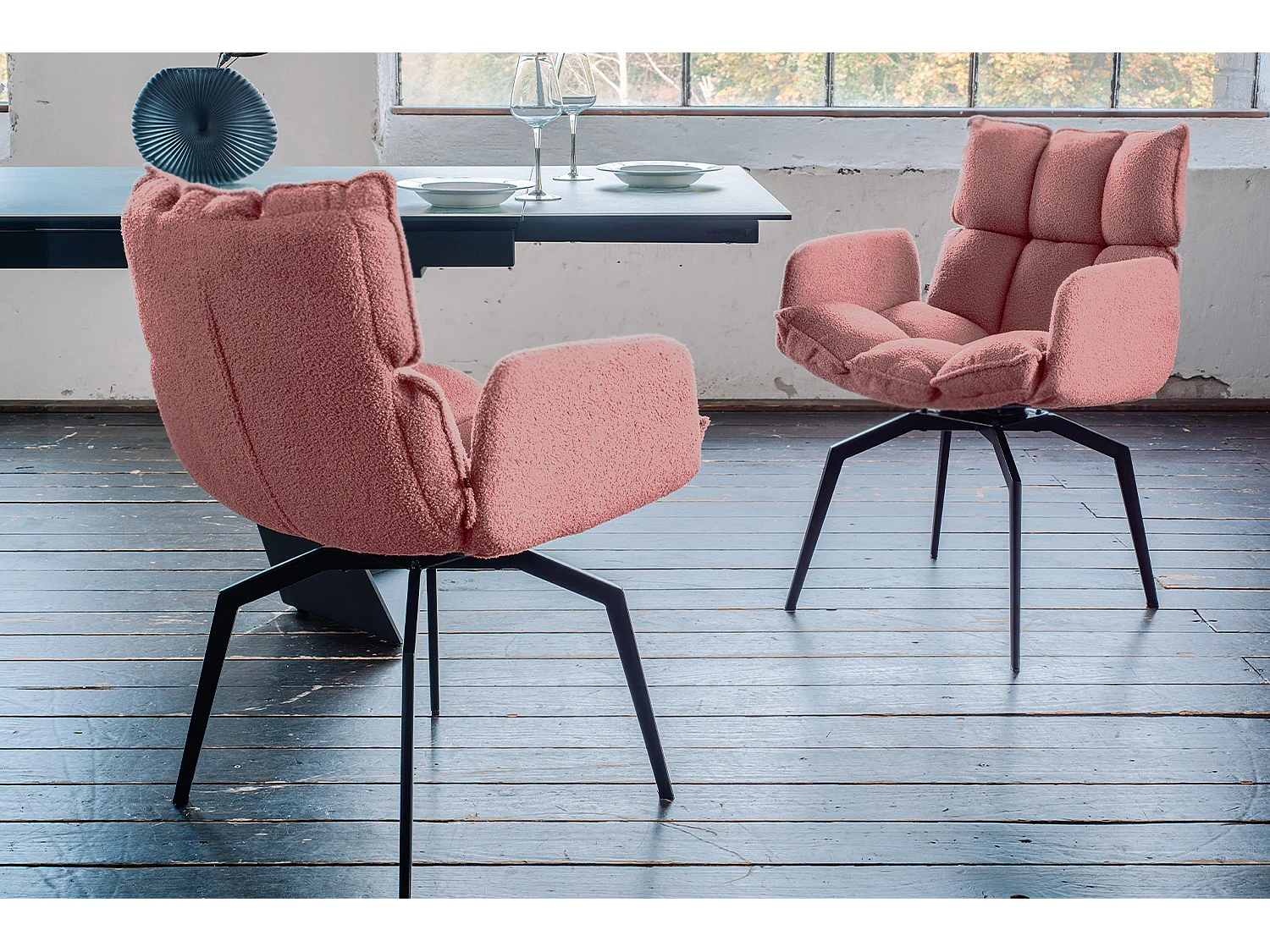 BARO - Roze Geweven stof - BARO