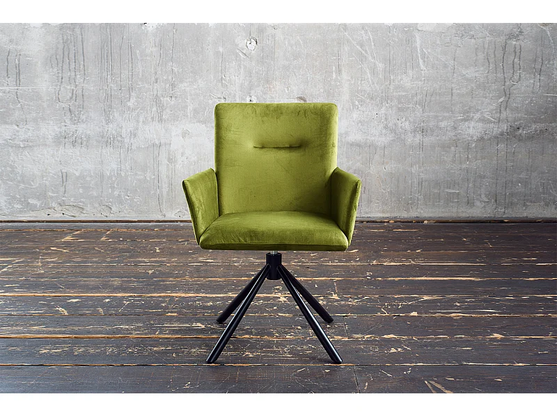 Esszimmerstuhl - Grün Velvet - KYRA