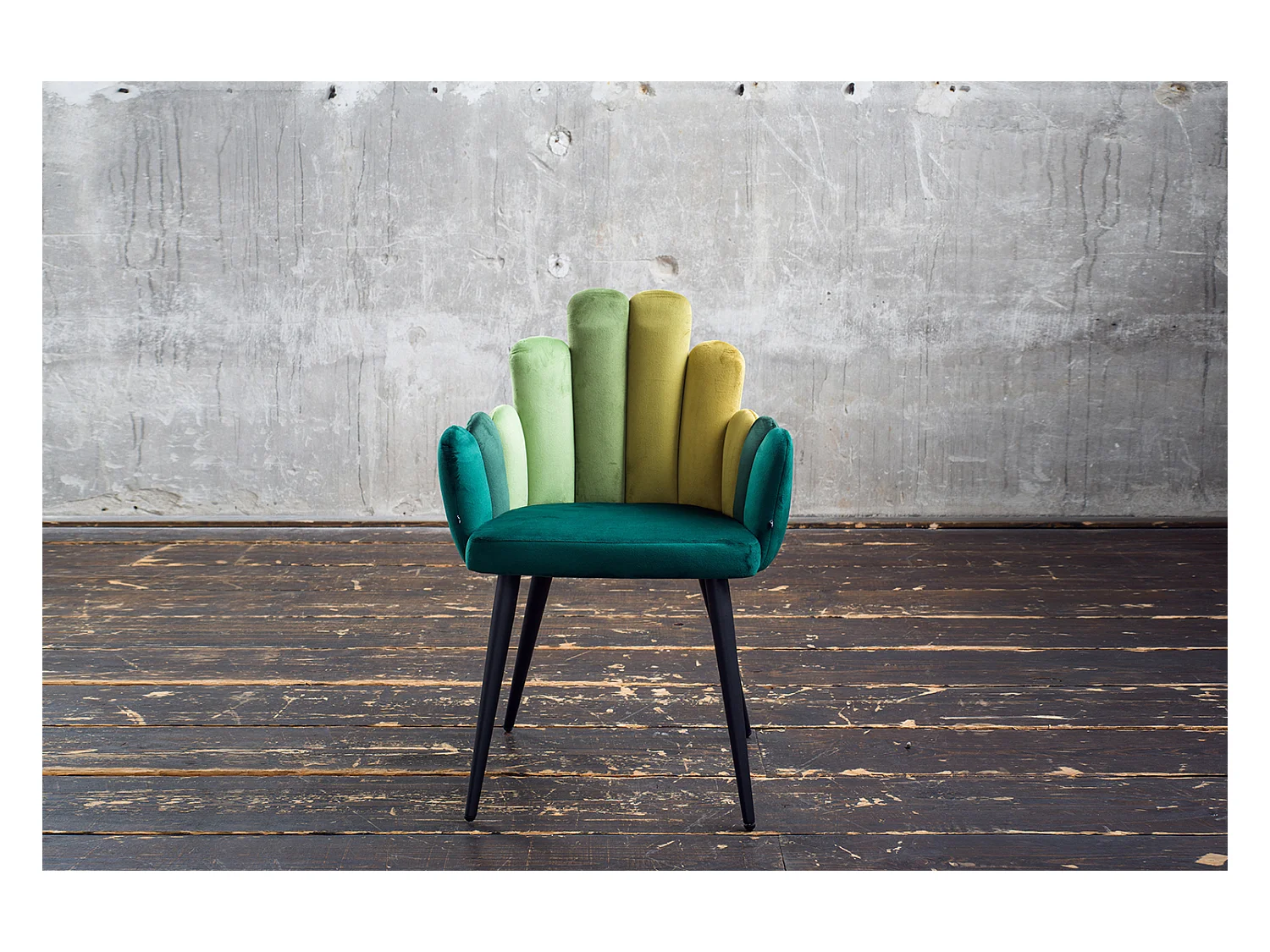 Chaise - Vert Velours - FREJA