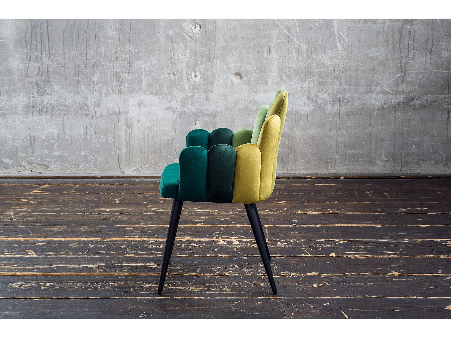 Sedia - verde velluto - FREJA