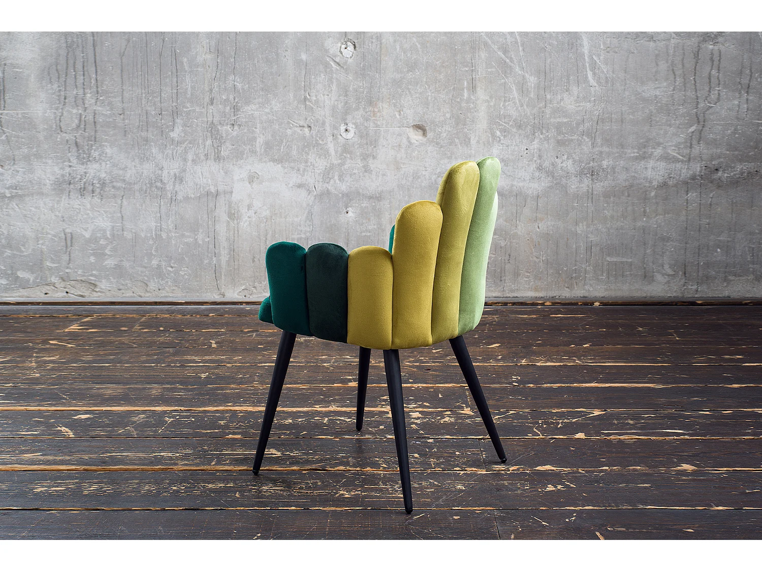 Sedia - verde velluto - FREJA