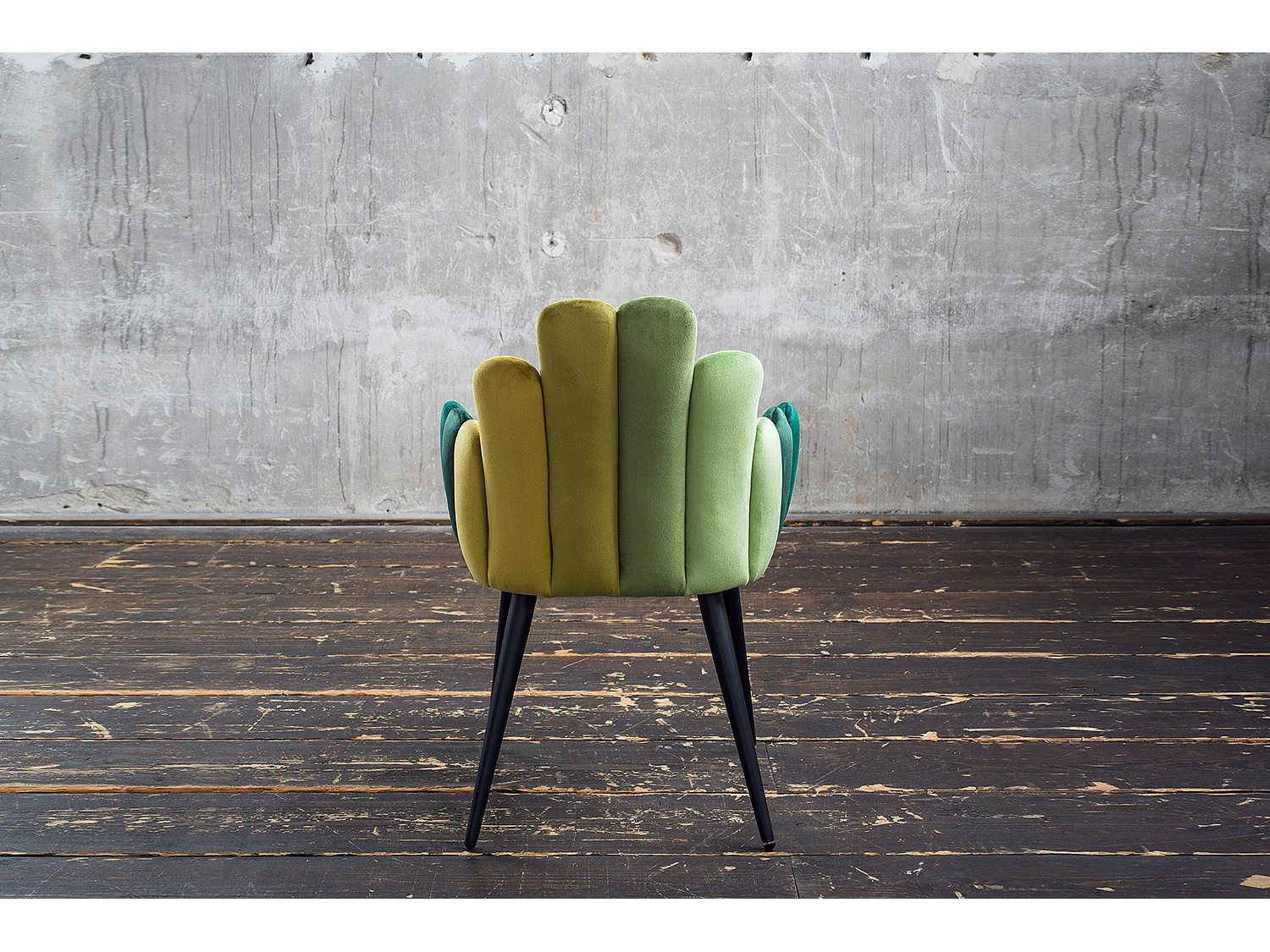 Sedia - verde velluto - FREJA