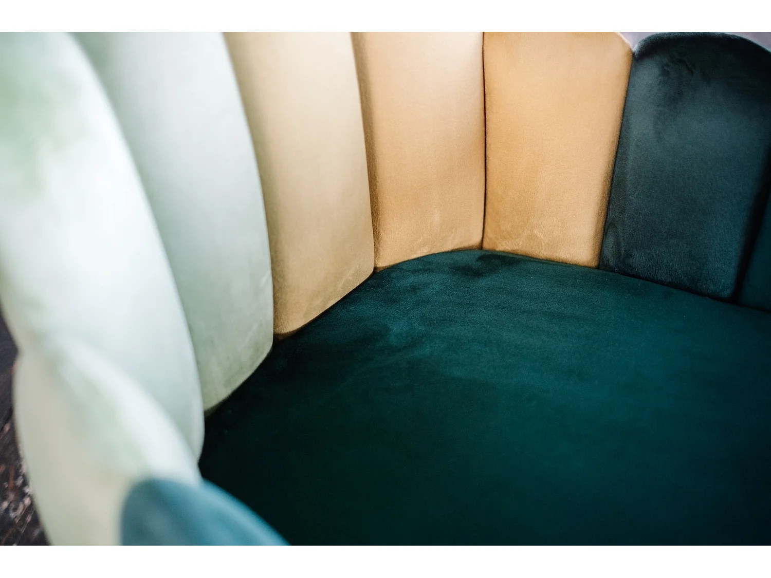 Sedia - verde velluto - FREJA