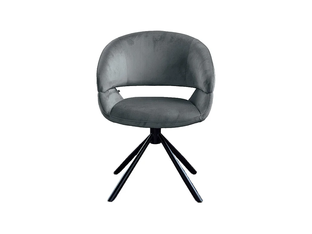 Esszimmerstuhl - Grau Velvet - LARA
