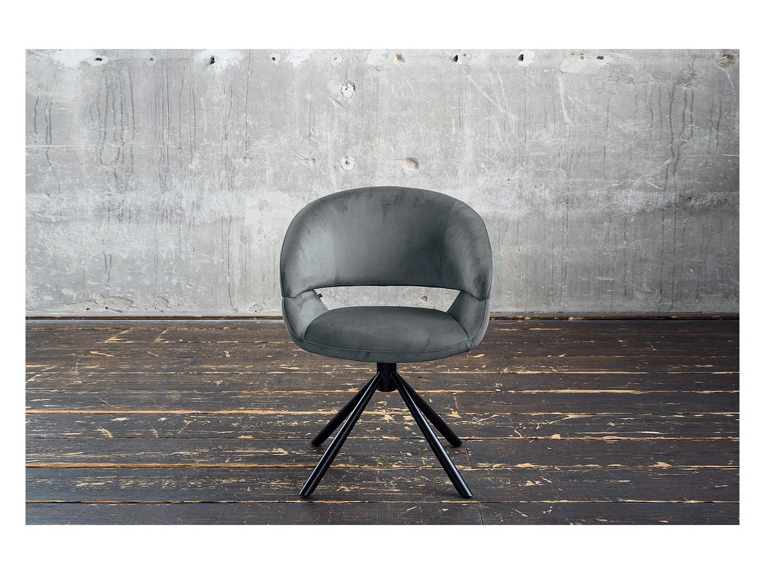 Chaise - Gris Velours - LARA