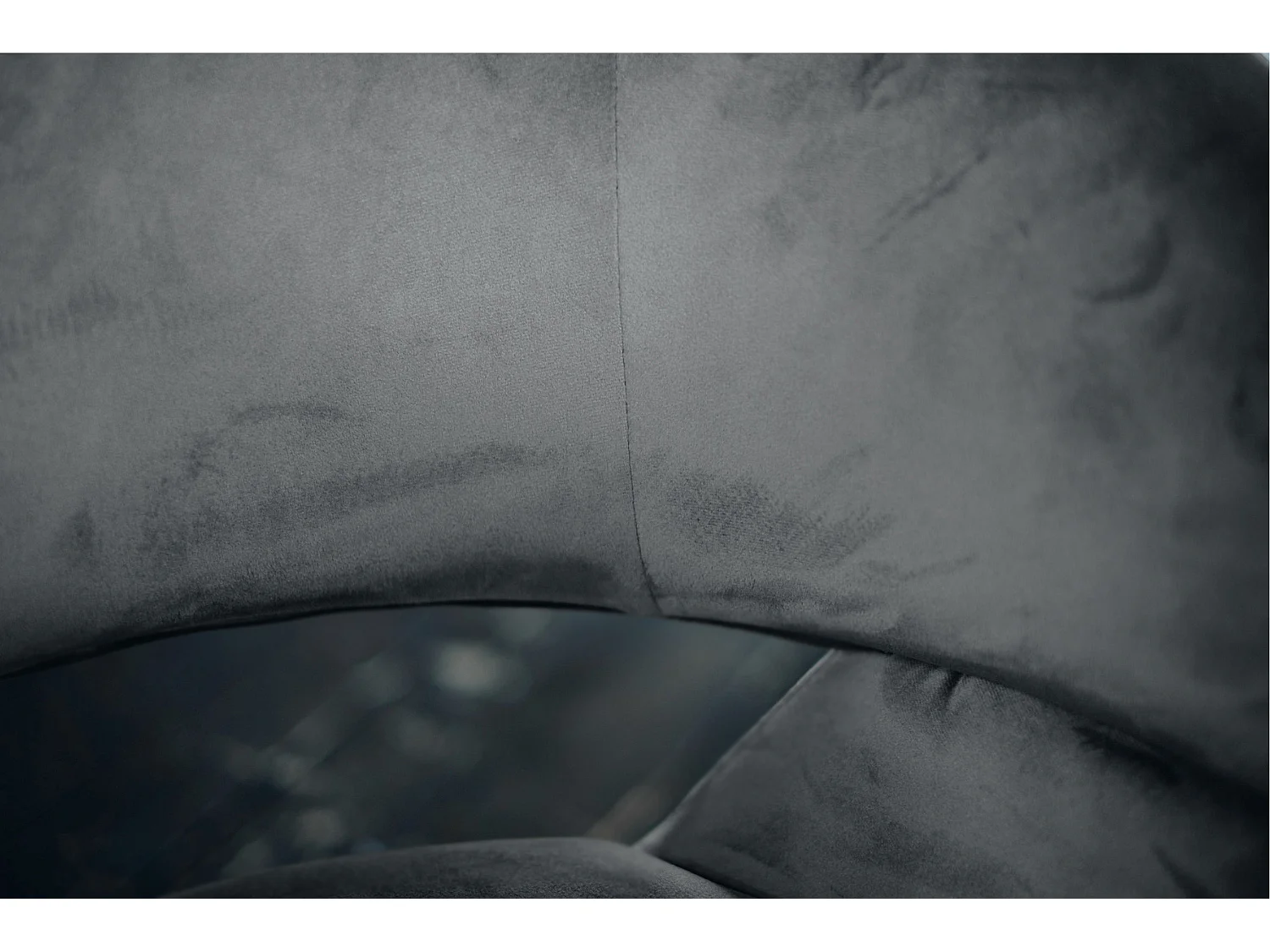 Chaise rembourrée - Gris Velours - LARA