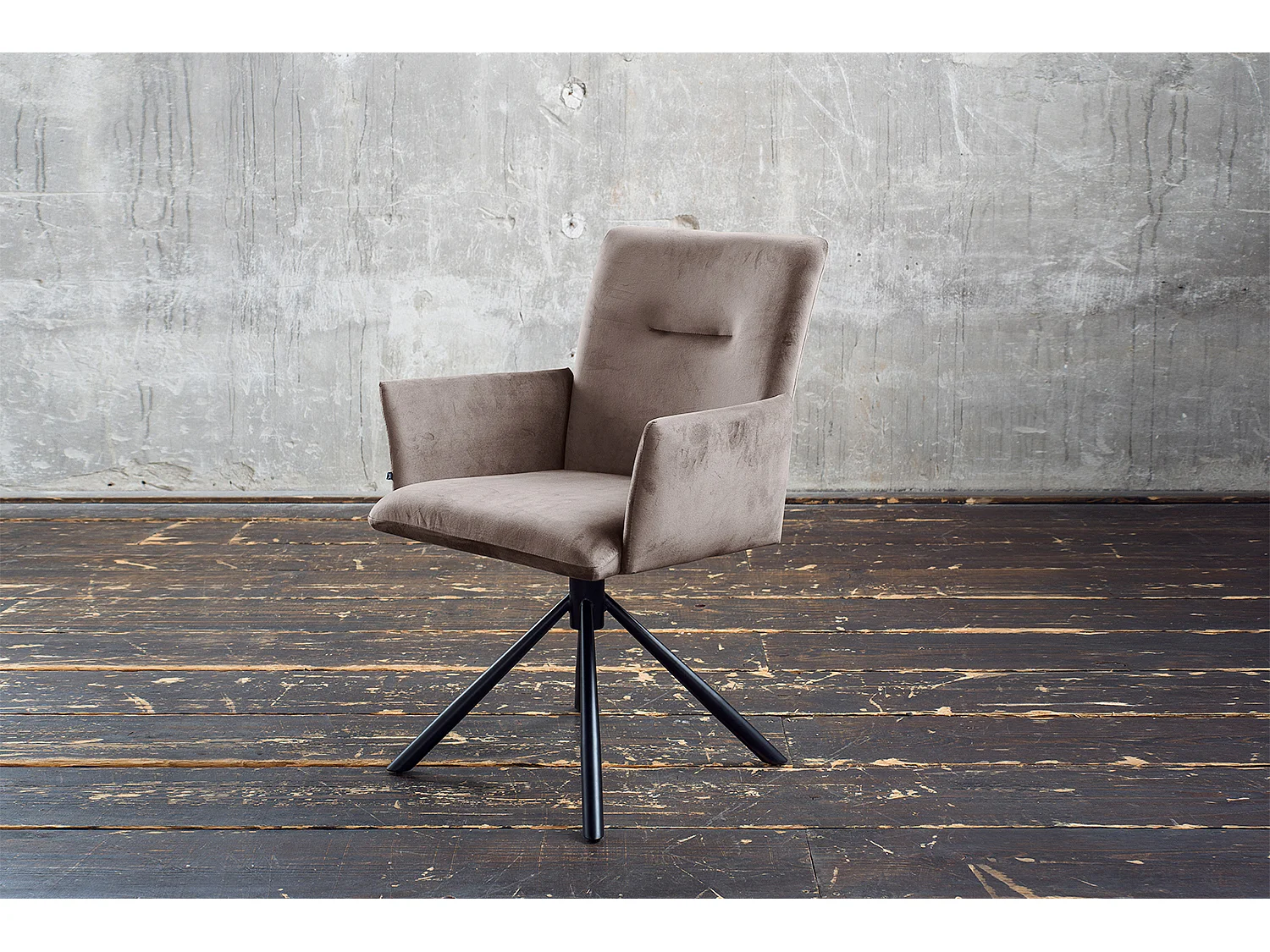 Polsterstuhl - Taupe Velvet - KYRA