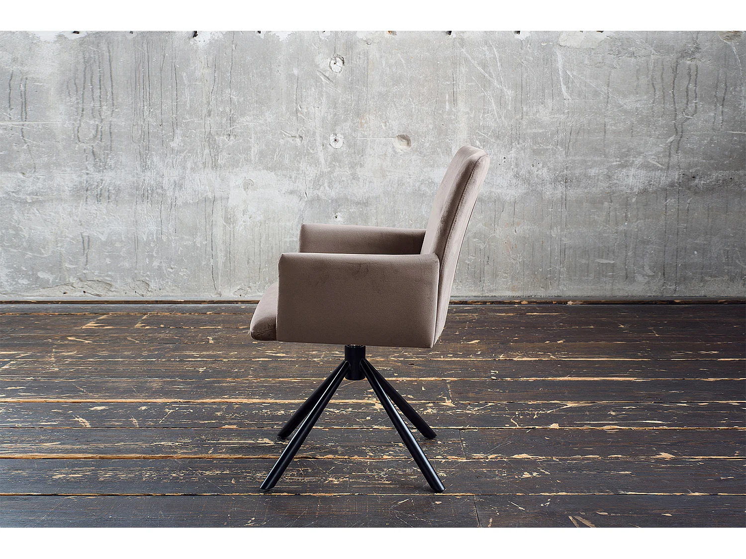 Polsterstuhl - Taupe Velvet - KYRA