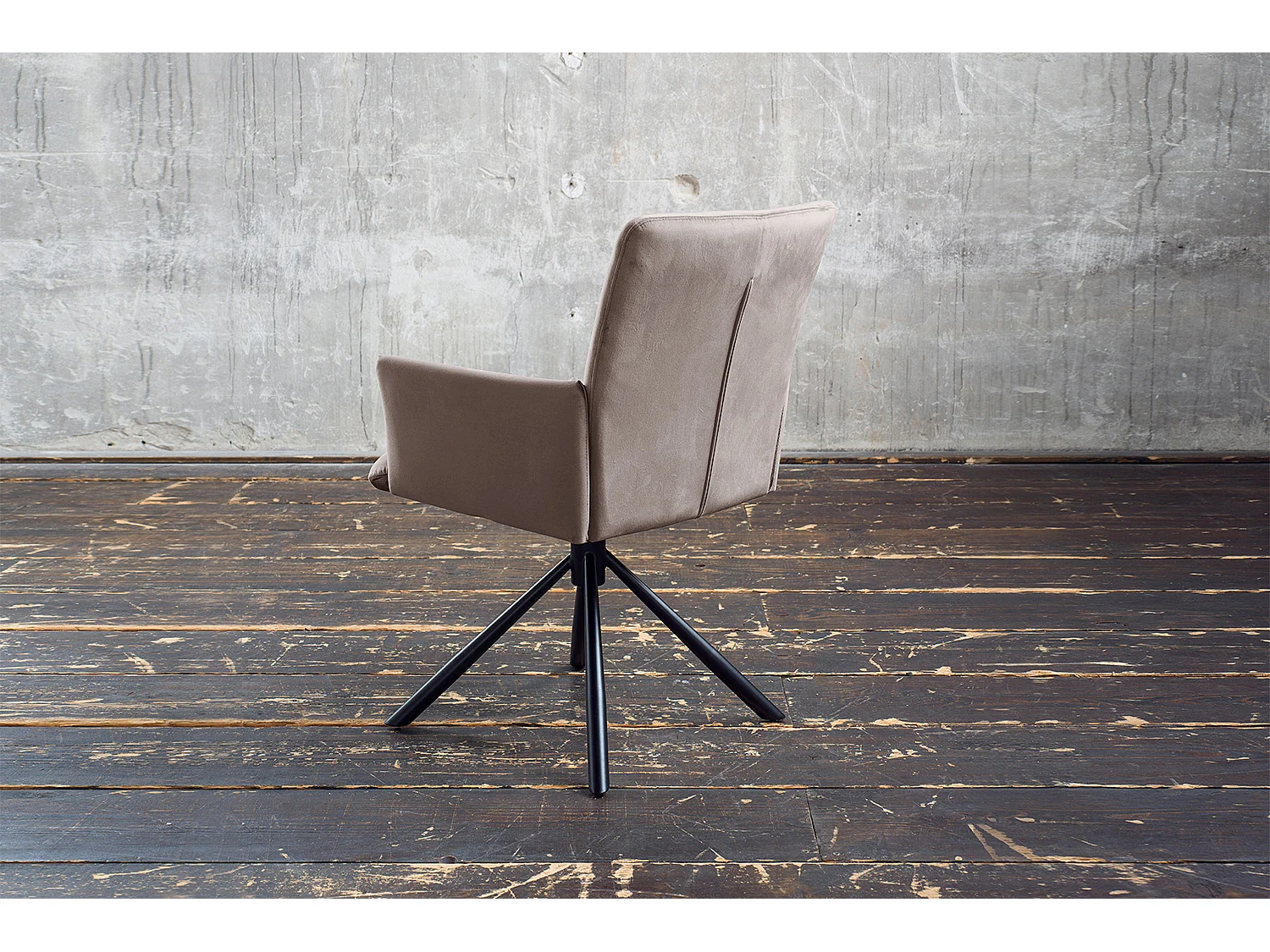 Polsterstuhl - Taupe Velvet - KYRA