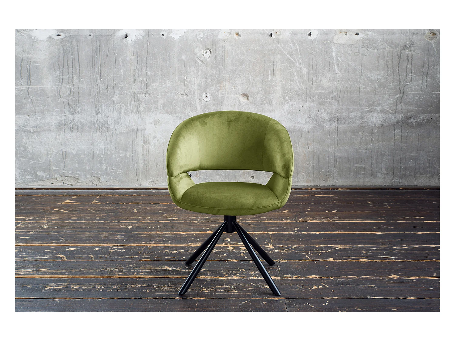 Chaise - Vert Velours - LARA