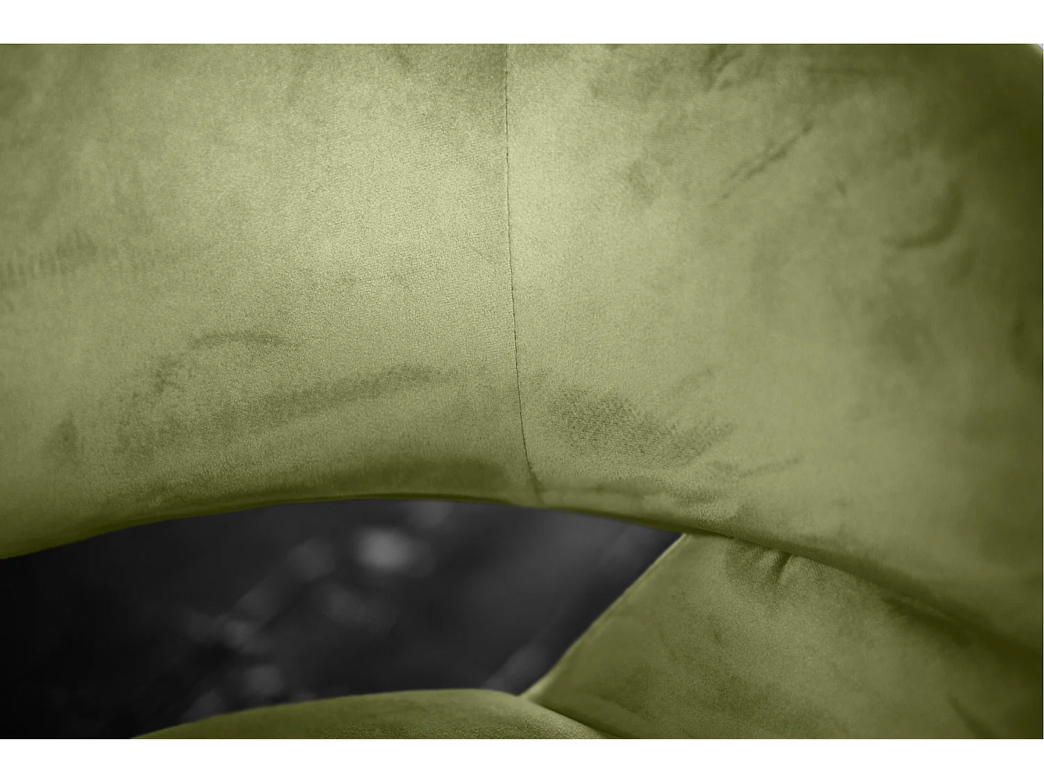 Chaise rembourrée - Vert Velours - LARA