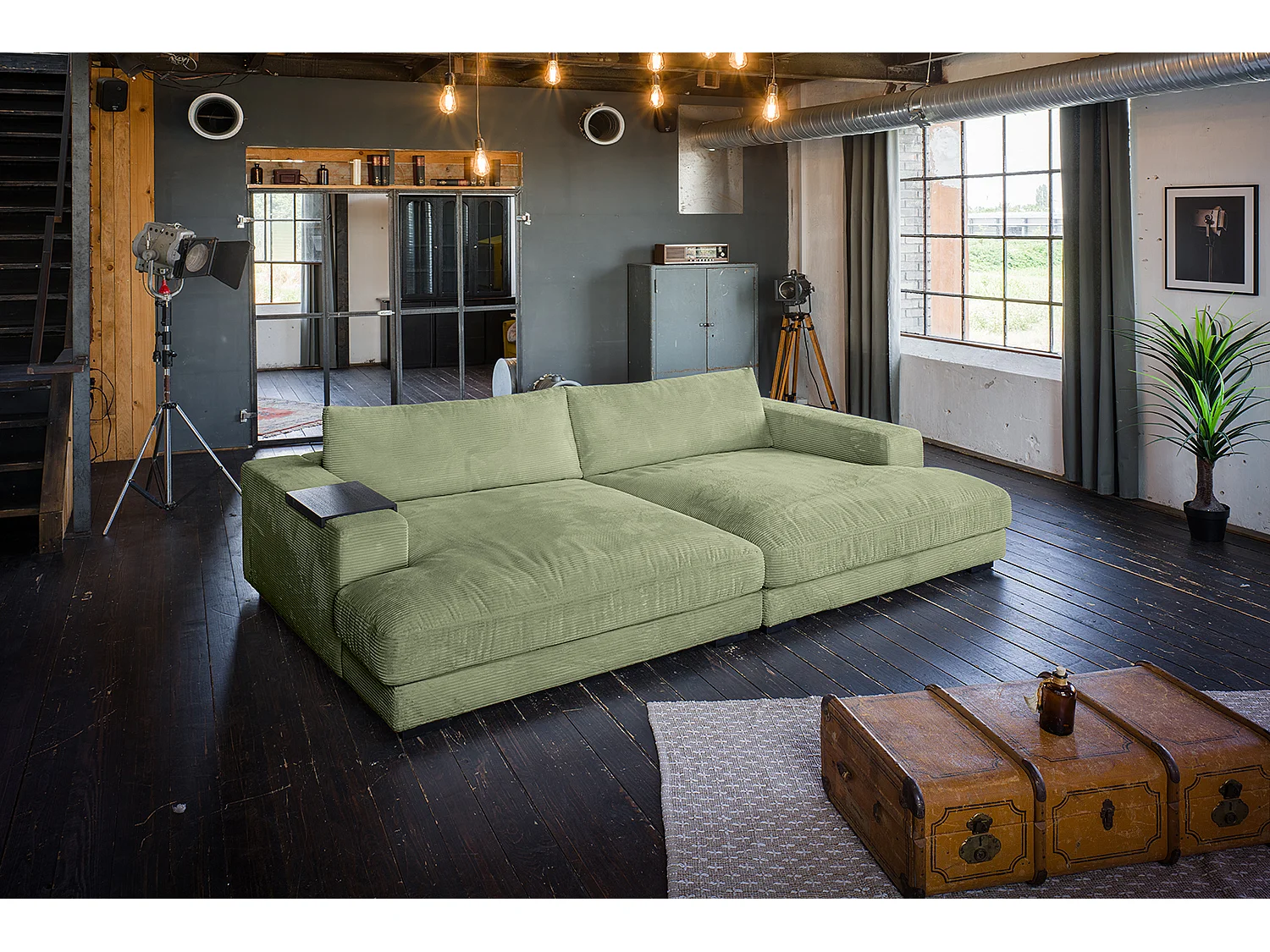 Bigsofa - Grün Cord - MADELINE