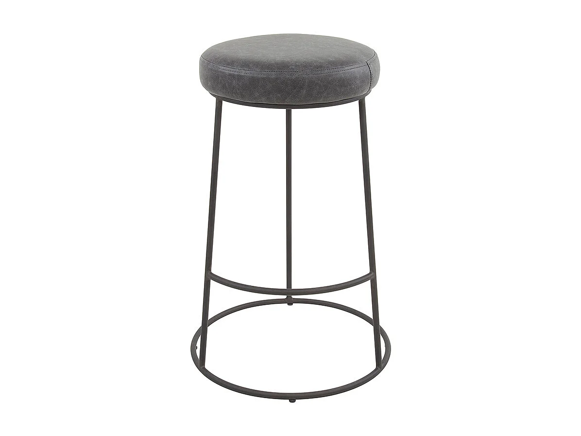 Tabouret - Gris similicuir - BANCO
