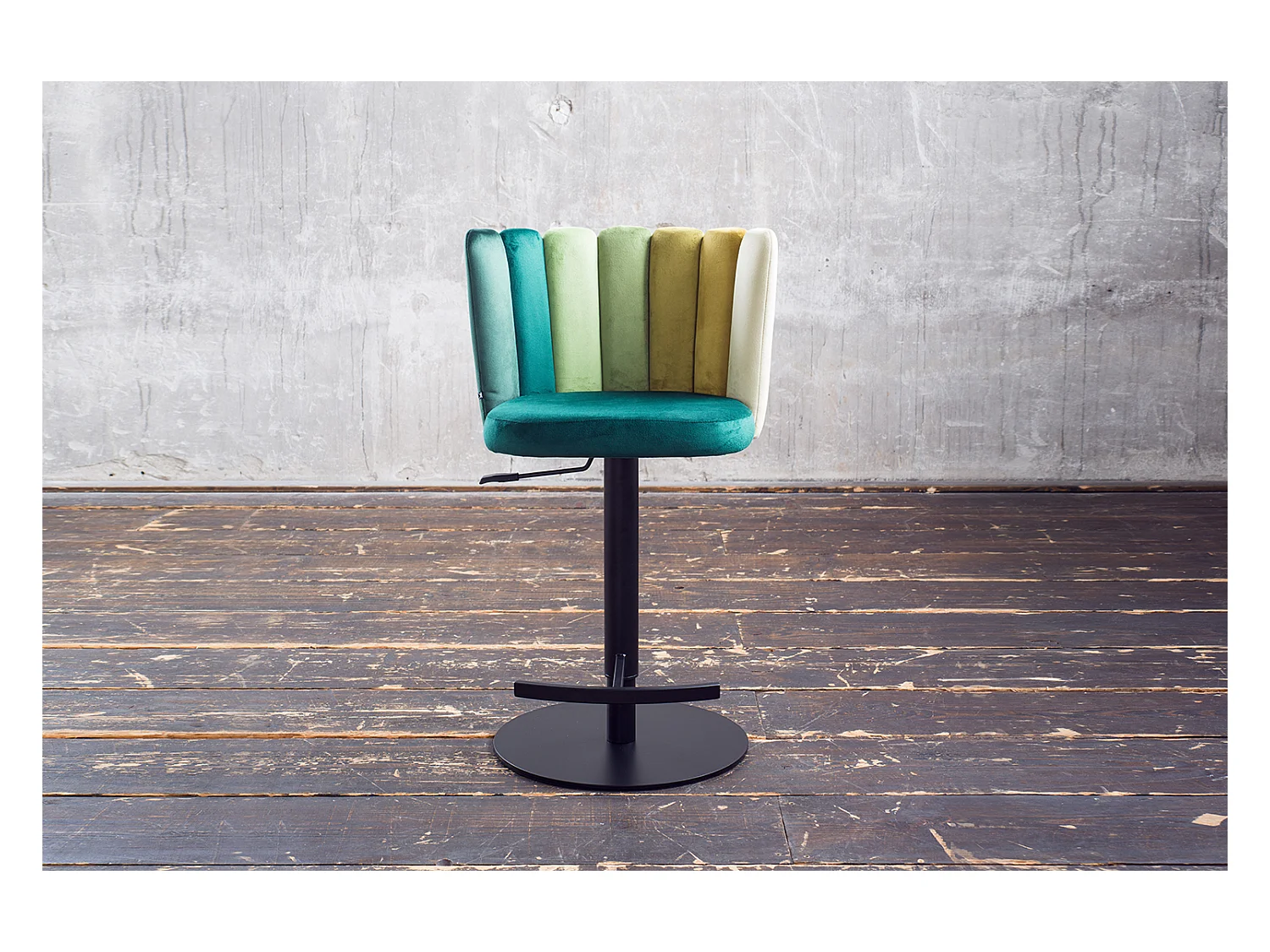 Taburete - Verde terciopelo - JADA