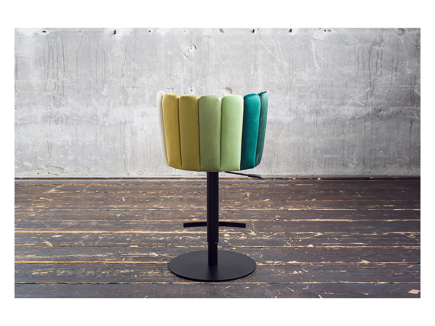 Barhocker - Grün Velvet - JADA