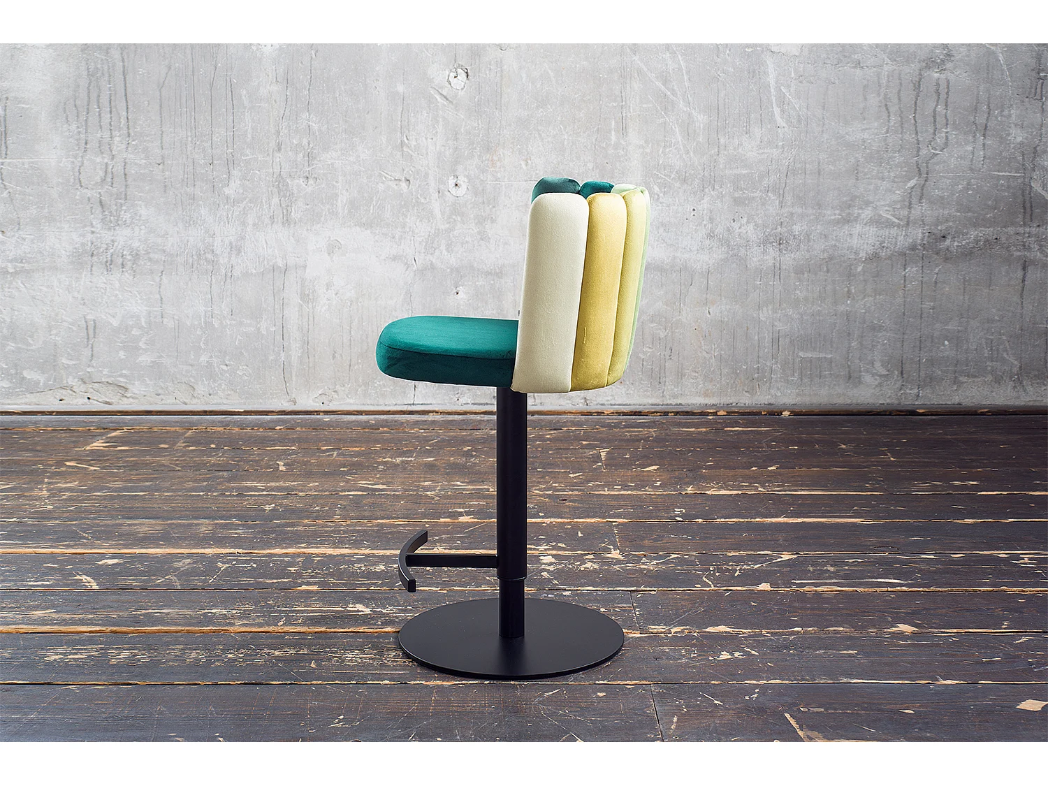Chaise de bar - Vert Velours - JADA