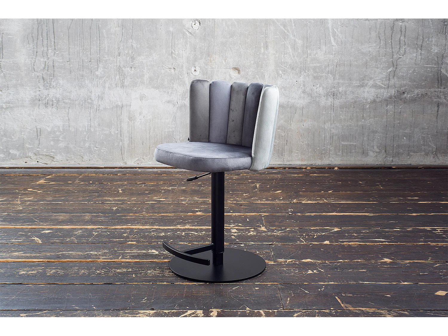 Taburete - Gris terciopelo - JADA