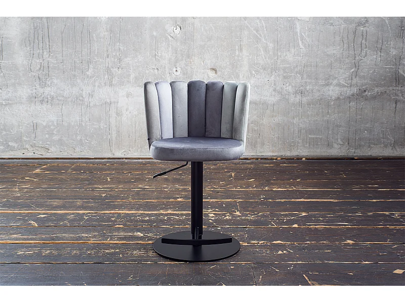 Barhocker - Grau Velvet - JADA