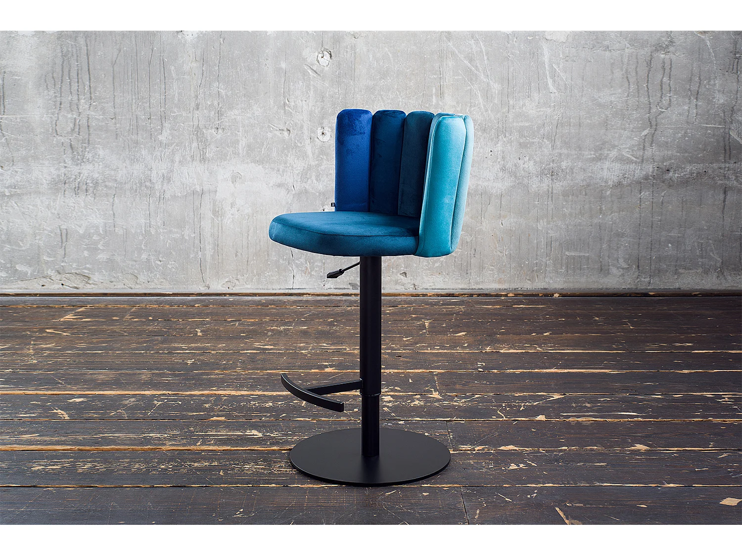 Tabouret - Bleu Velours - JADA