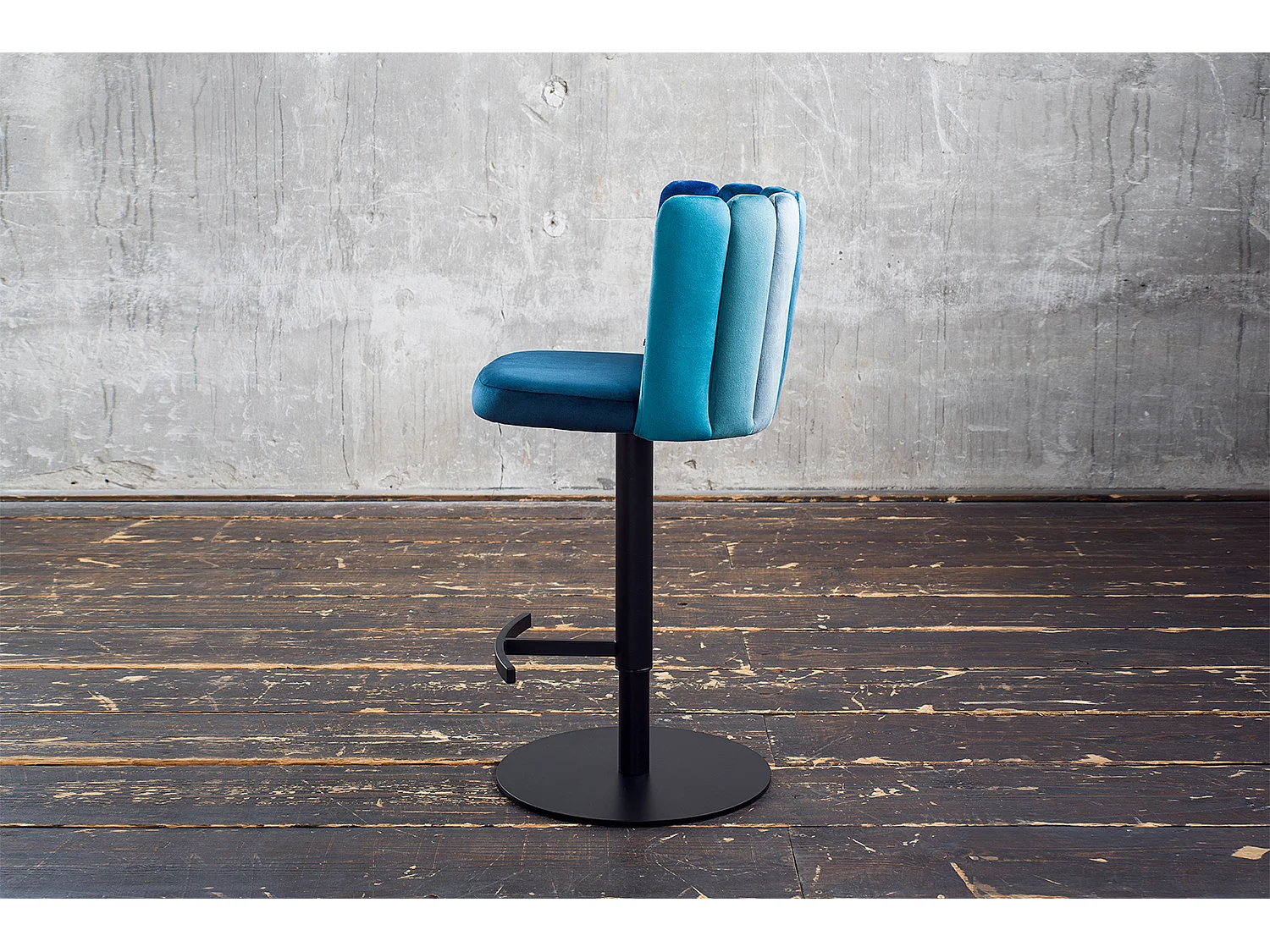 Tabouret - Bleu Velours - JADA