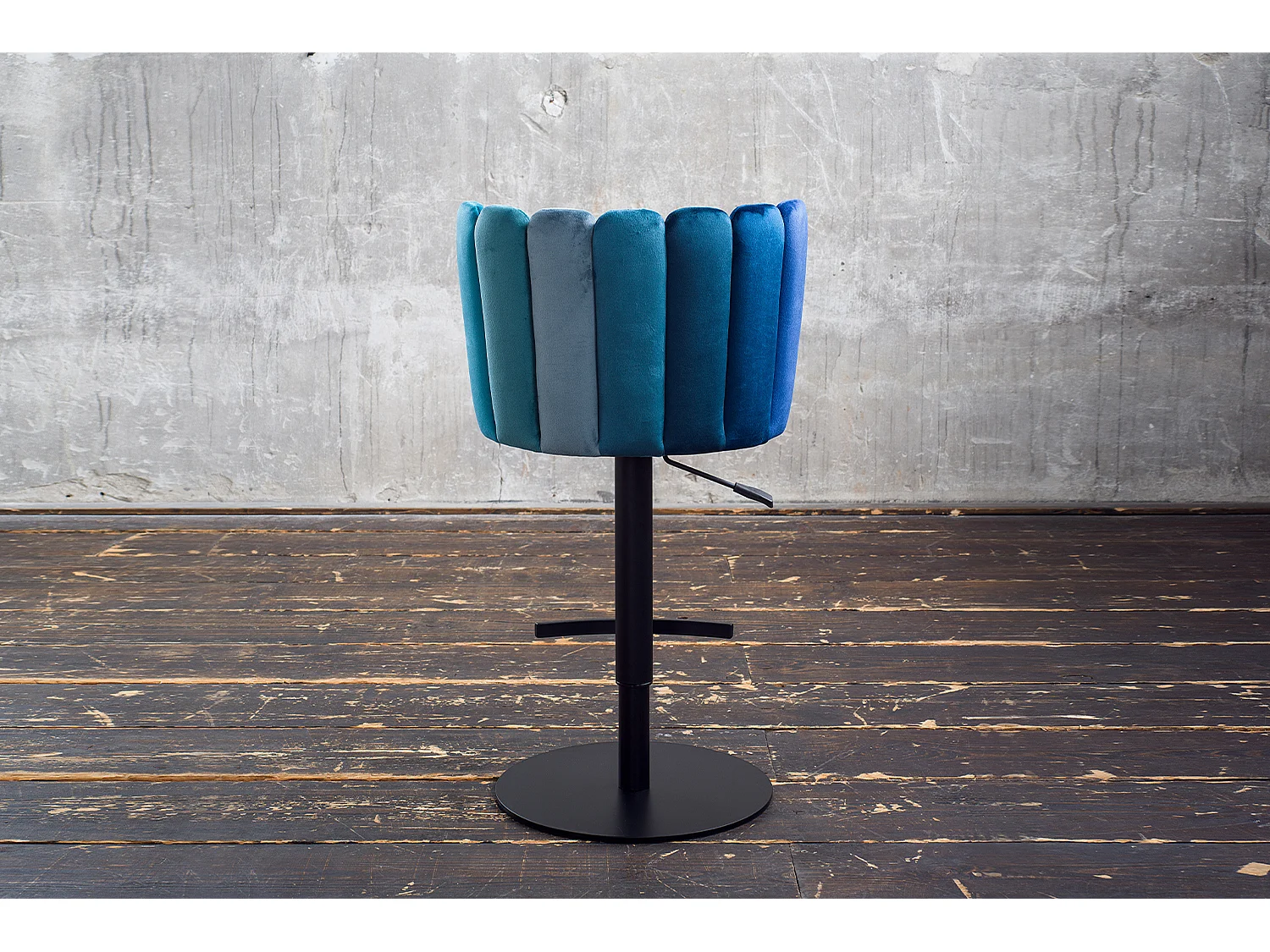 Barhocker - Blau Velvet - JADA