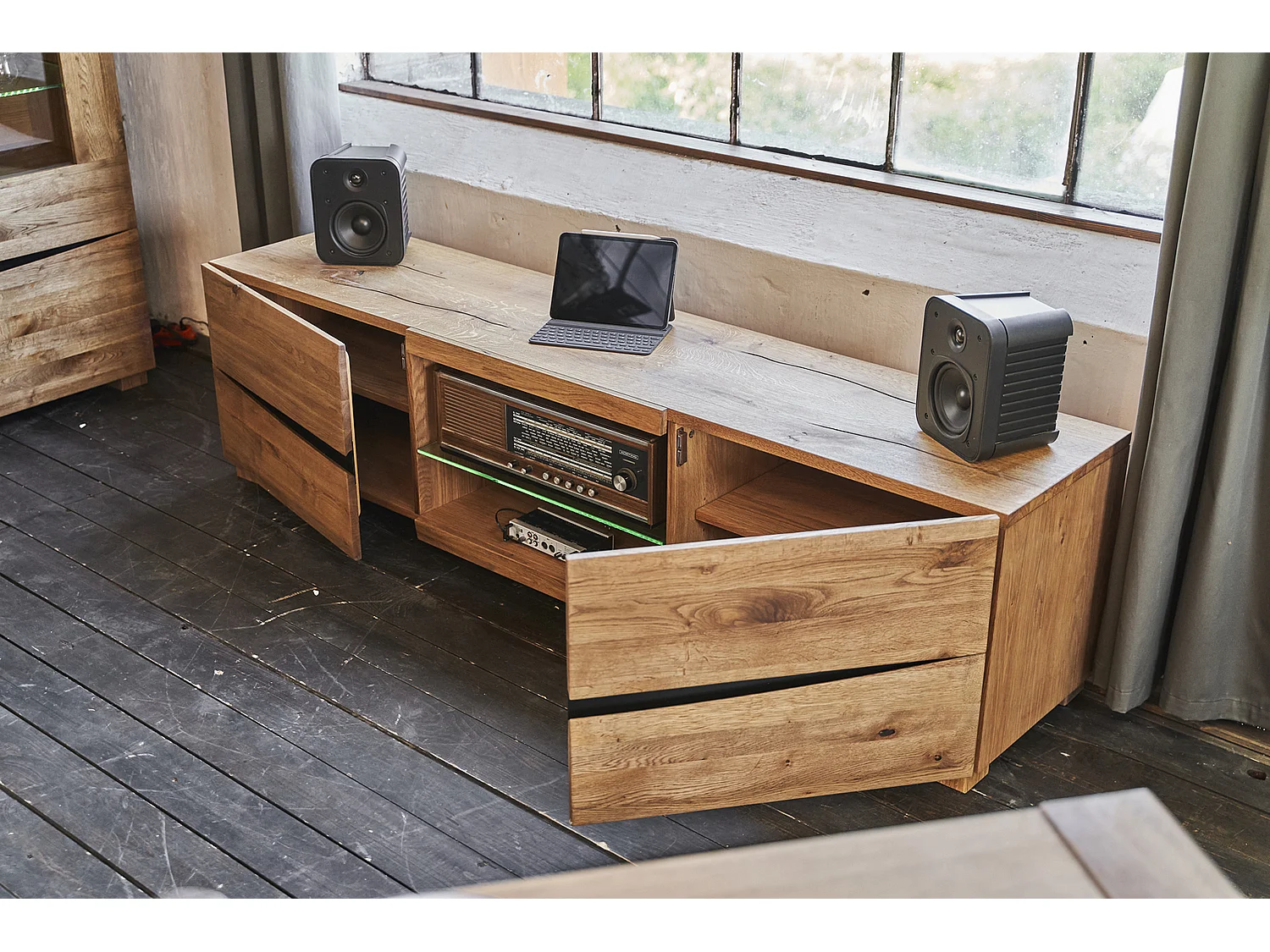 Lowboard - Holz Holz - YOSHA