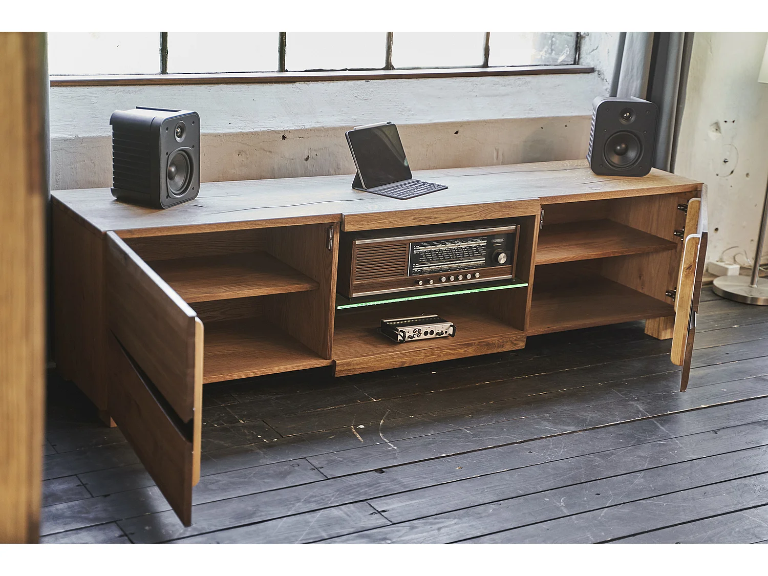 Lowboard - Holz Holz - YOSHA